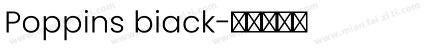 Poppins biack字体转换
